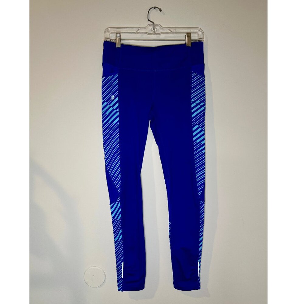 Athleta String Bee Free Blue Yoga Tight Size Small
